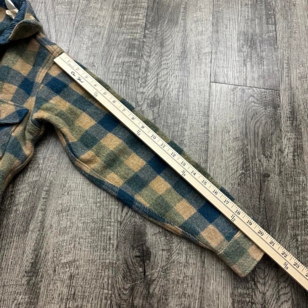Vintage Woolrich Plaid Wool Button Shirt Sz 10 - Picture 4 of 7